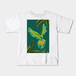 flying parrot Kids T-Shirt